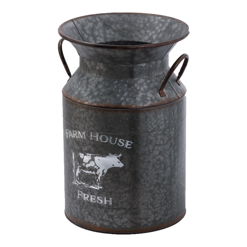 # Milk churn, 48x31cm made of iron sheet, lettering "Farm House Fresh"