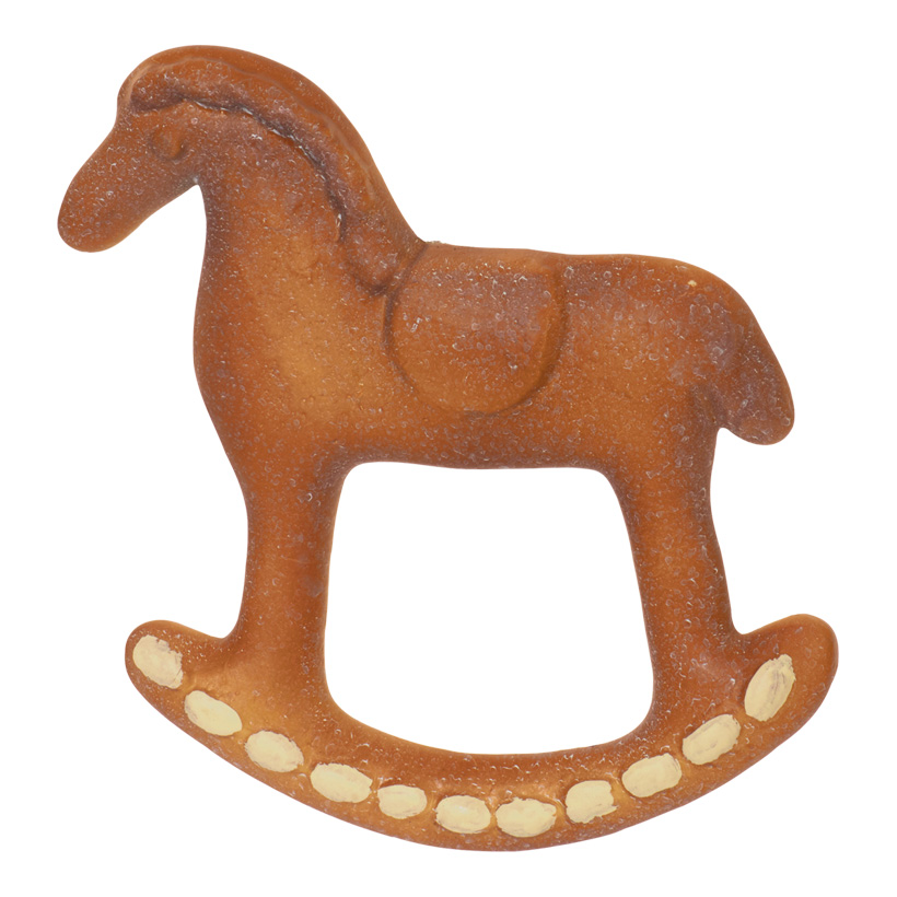 Gingerbread horse, 25x25cm, styrofoam, with nylon hanger