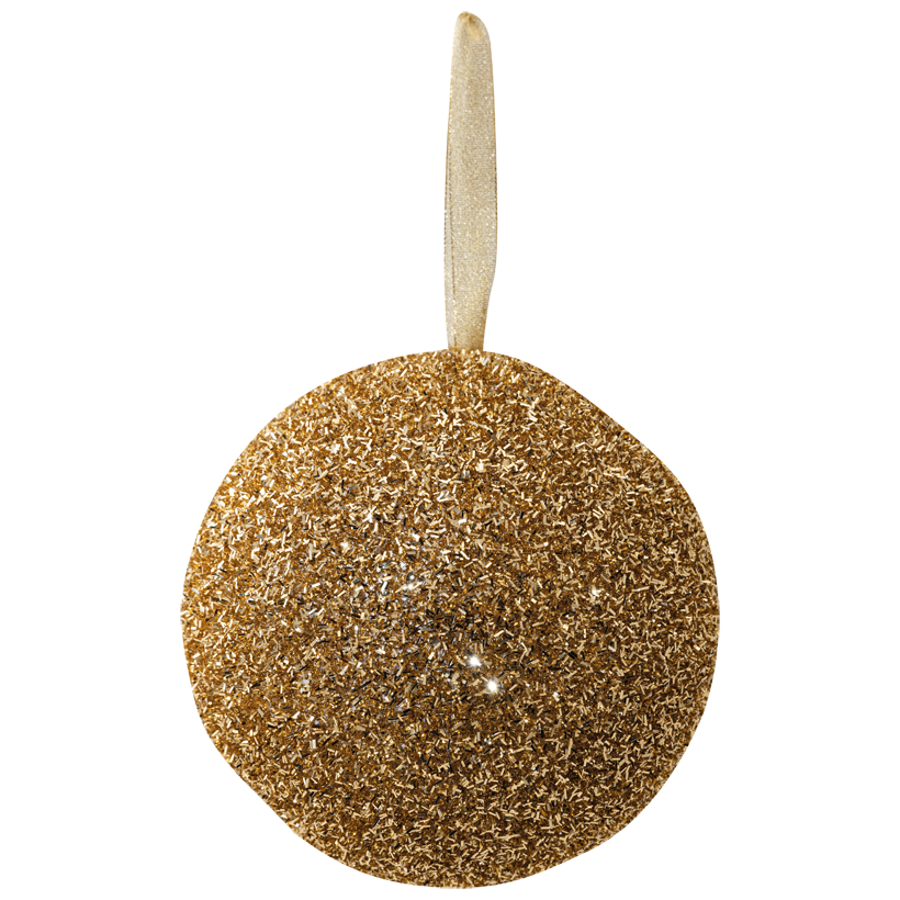 Ball, with flakes, 20cm out of styrofoam, with hanger