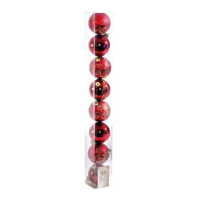 # Christmas balls Ø7 cm 8 Stck./box plastic
