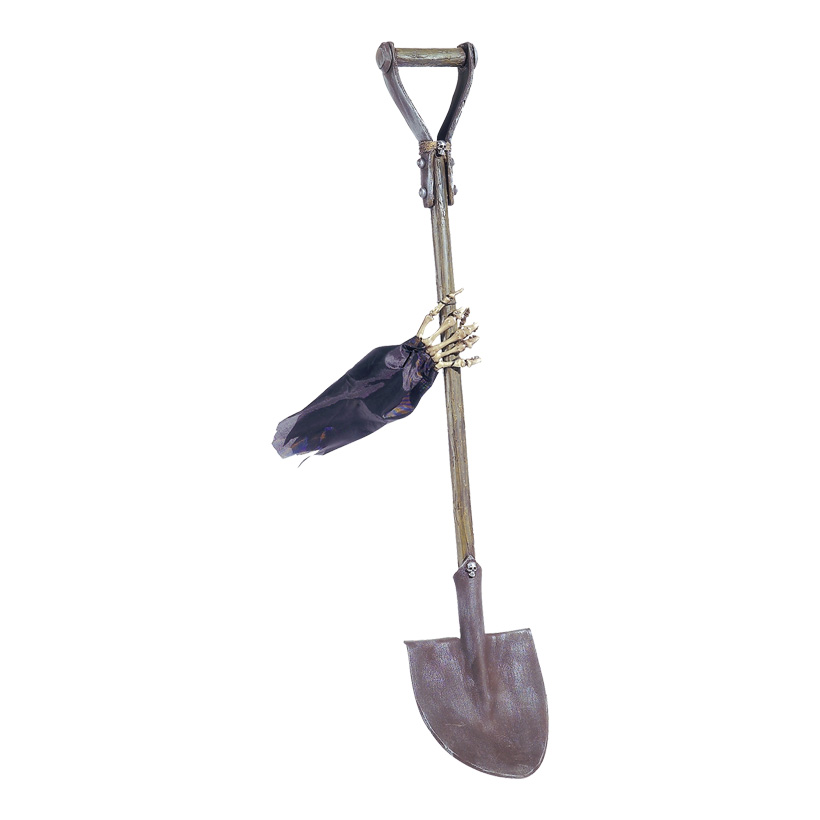 Shovel with skeleton hand, 96x18cm, plastic