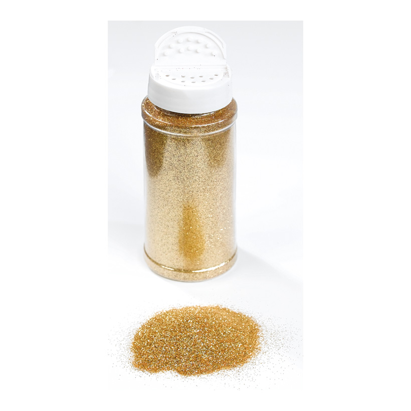 Glitter in shaker can, 110g/can, plastic