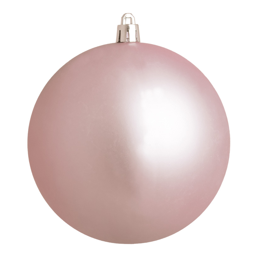 Weihnachtskugel, altrosa matt, Ø 14cm