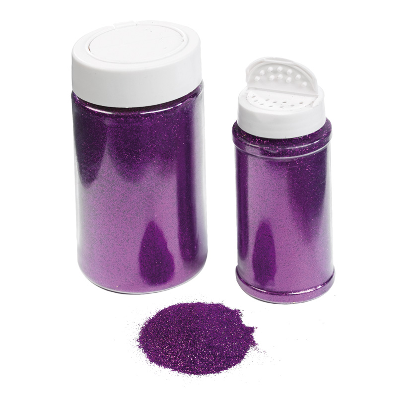 Glitter in shaker can, 250g/can, plastic