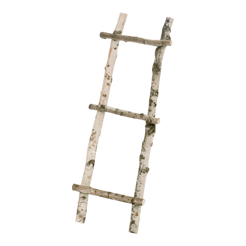 Ladder made of birch branches 80x30cm natural material, only for decoration purposes