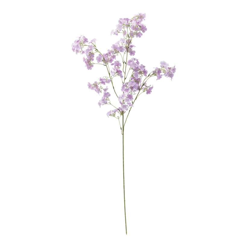 Branche avec fleurs printanières, 95cm Stiel: 44cm 3-fois, en soie artificielle/plastique, flexible