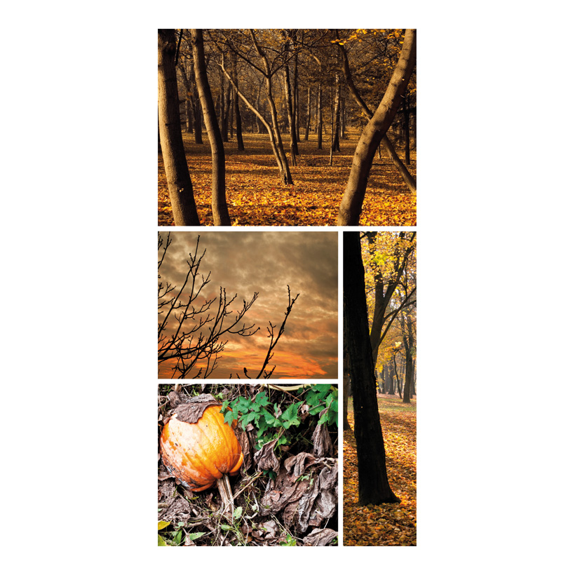 # Banner "Autumn forest collage", 180x90cm fabric