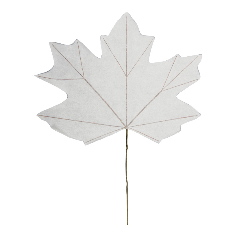 Maple leaf, 100x80cm Blattgröße: 80x63cm, Stiel 45cm, one-sided, out of paper