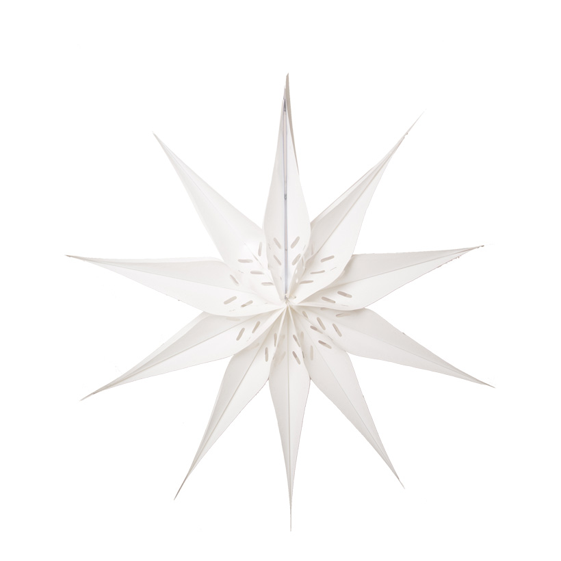 Christmas star, classic, Ø 60cm, metal foil, flame retardent