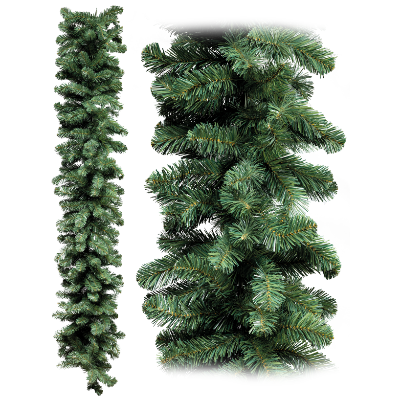 Noble fir garland, "Deluxe", 180cm Ø 35cm out of PVC, with 250 tips, flame retardant according to EN71-2