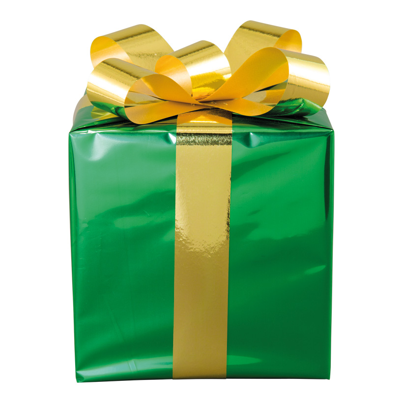 Geschenkpaket, 15x15cm aus Styropor, mit Folienschleife