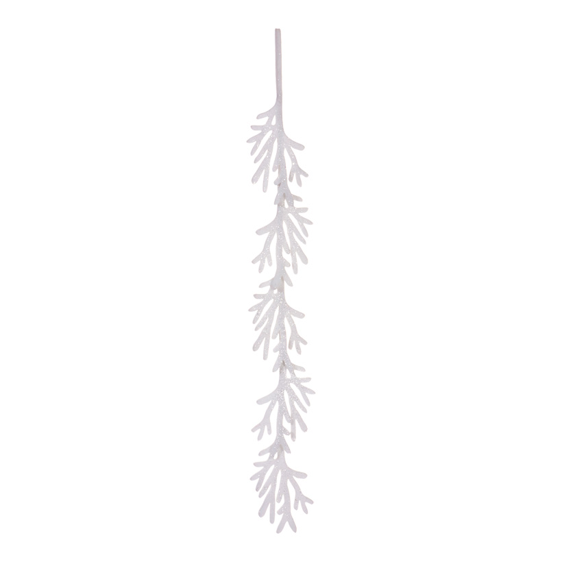 Schneezweiggirlande, 160cm, beglimmert, Schneewatte