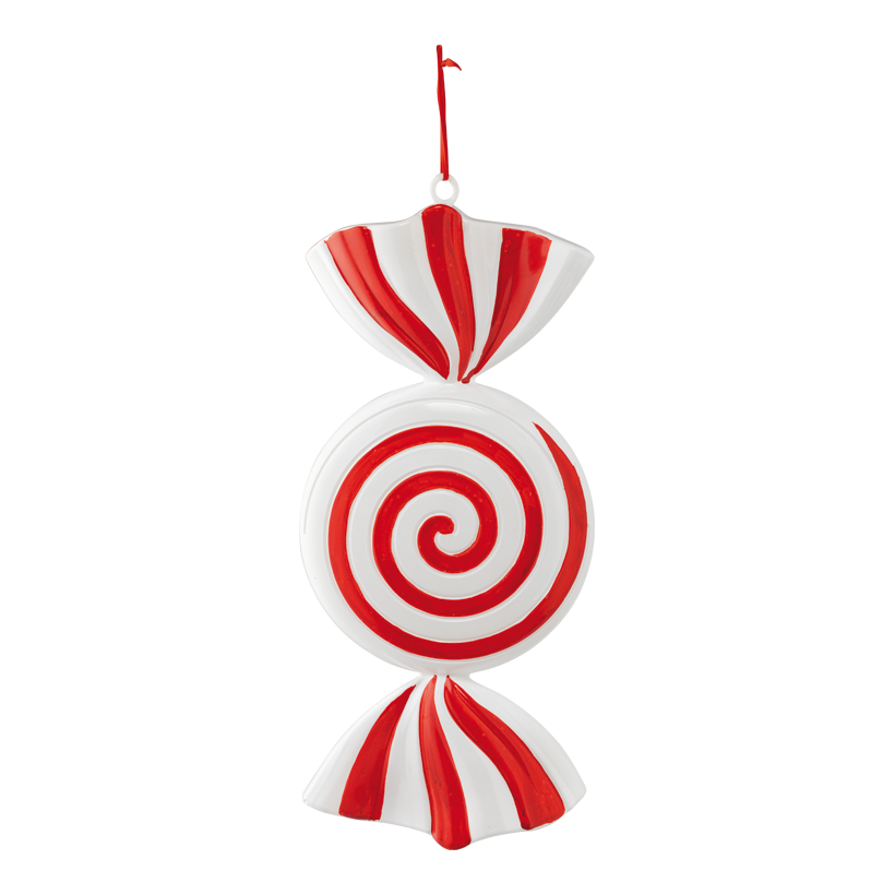 Bonbon, 45cm Ø 20cm aus Kunststoff, flach, mit Hänger