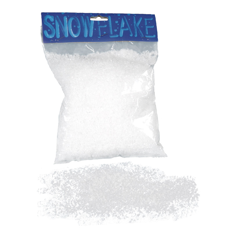 Artificial snow, Ø 5mm, 500 g/bag, for scattering, for ca. 0,65 m²