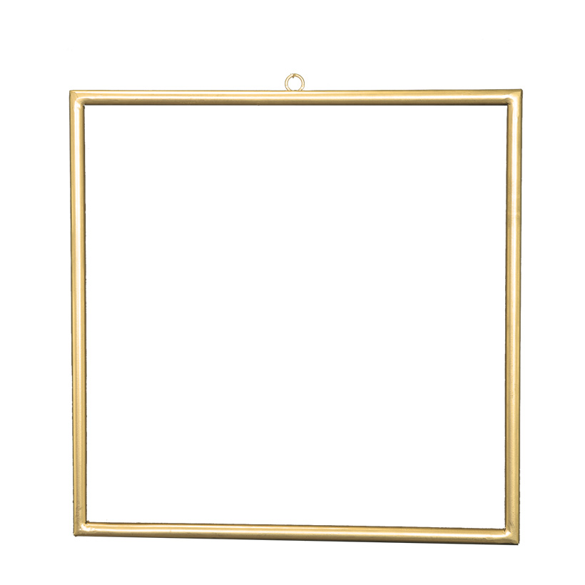 Metal frame, 45x45cm squared, with hanger, to decorate