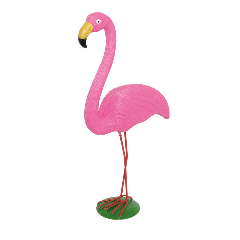 Flamingo 54x26cm, Kopf oben, Kunststoff