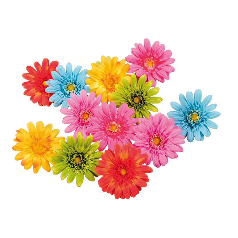 Tête de gerbera, Ø 11cm, 12pcs./sachet, soie artificielle