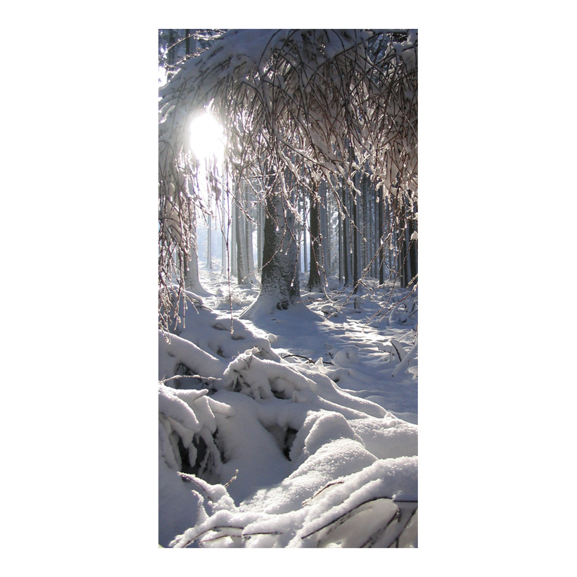 # Motivdruck "Schneesonne", 180x90cm Papier