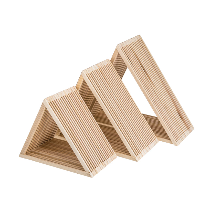 # Holzpräsenter, 42x42x18cm, 35x35x18cm, 28x28x18cm, im 3er-Set, ineinander passend