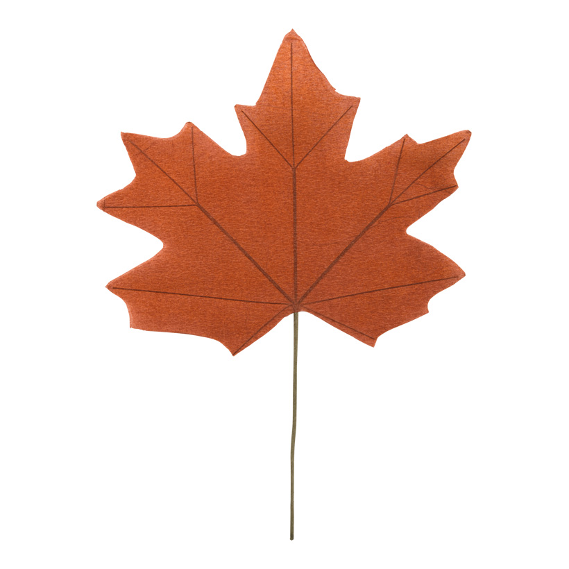 Maple leaf, 50x40cm Blattgröße: 33x40cm, Stiel: 23cm out of paper