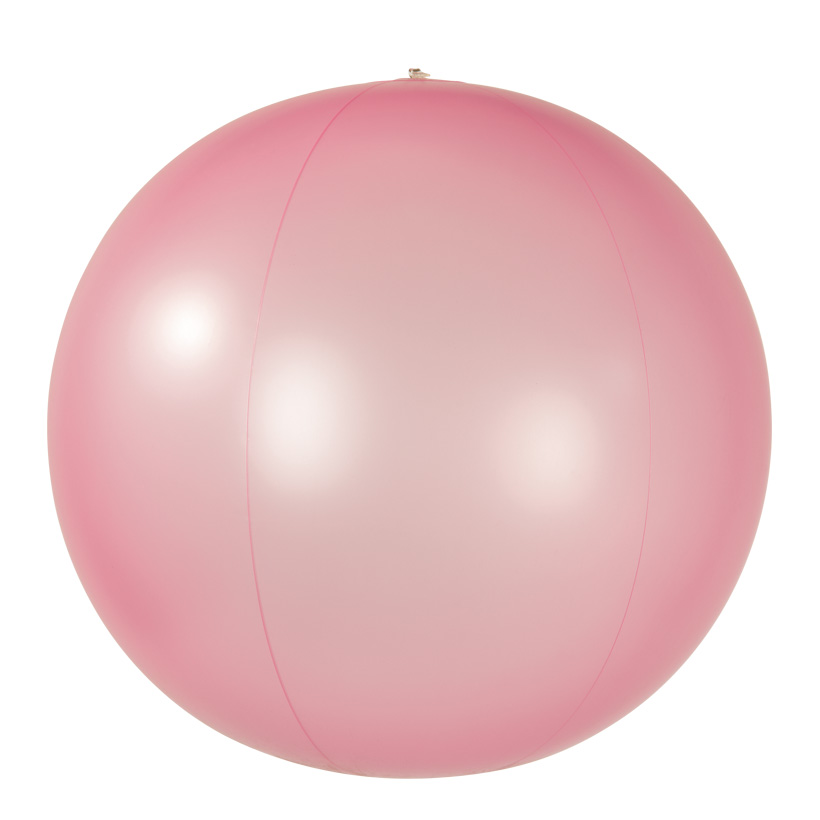 Ballon de plage, Ø 60cm en PVC, gonflable, semi-transparent