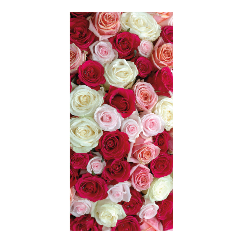 # Motivdruck "Rosenromanze", 180x90cm Stoff