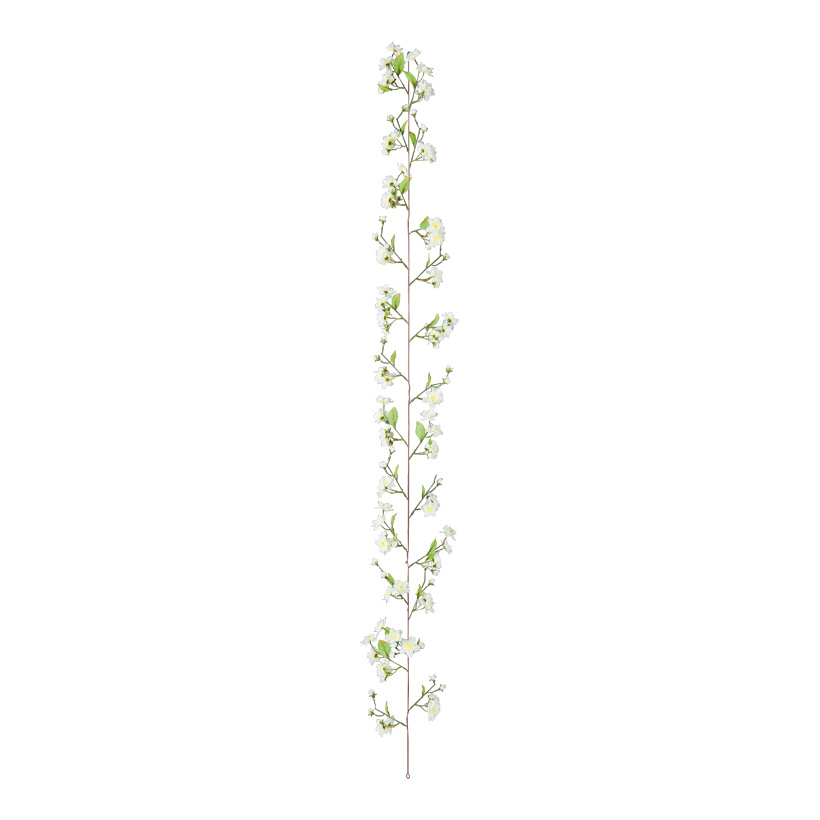 Branche de fleurs de cerisier, 180cm en soie artificielle/palstique