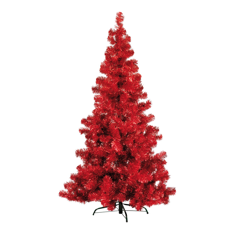 Tinsel tree "Deluxe", 180cm 434 tips, metal stand, metal foil, flame retardent to B1