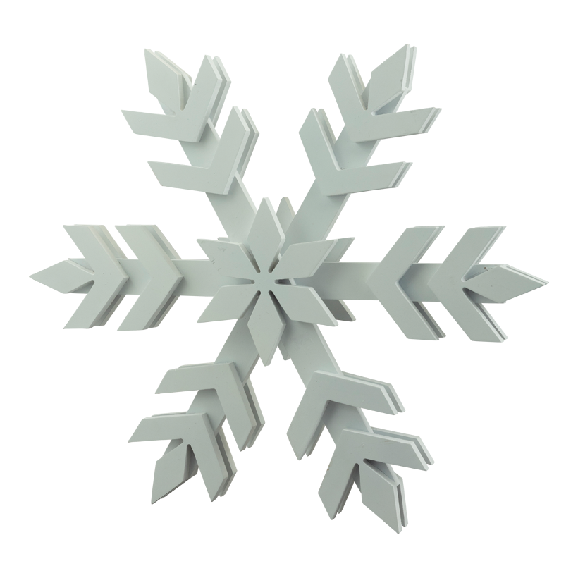 Schneeflocke, 50x6cm aus Holz, selbststehend