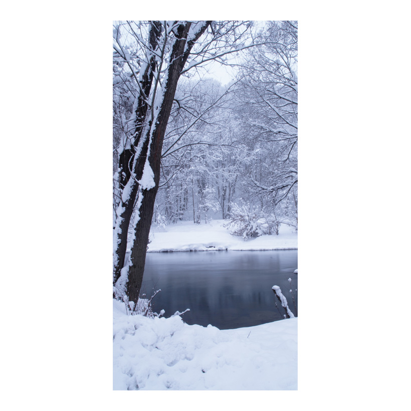 # Motivdruck  "Winter im Park", 180x90cm Stoff