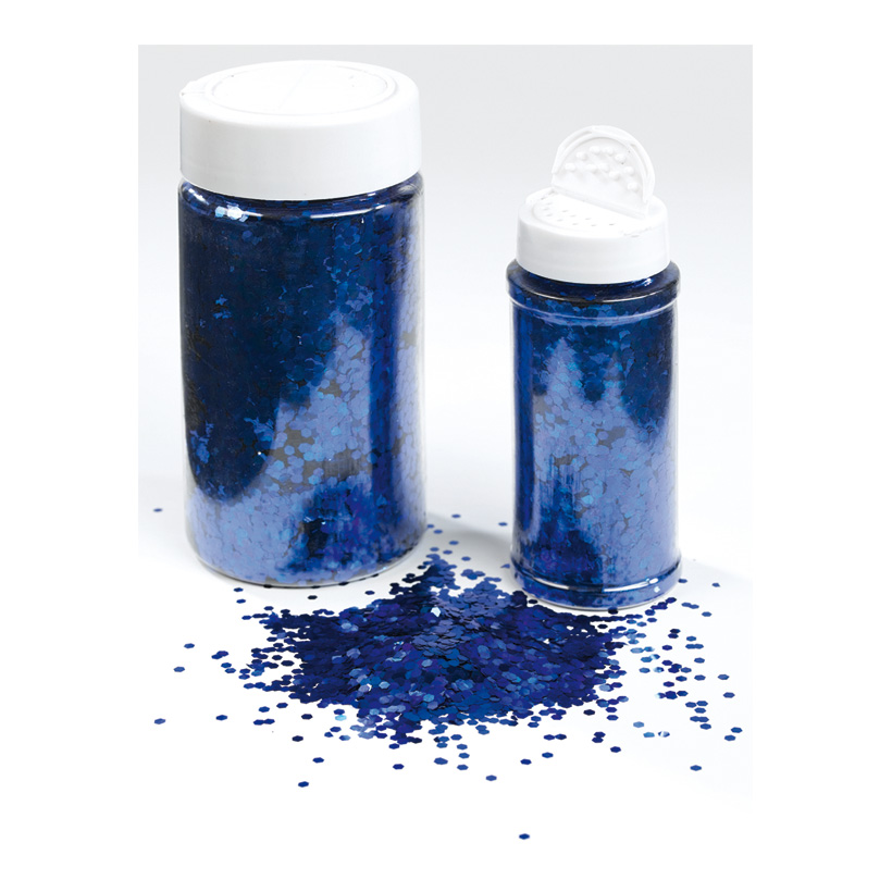 Coarse glitter in shaker can, 250g/can, plastic