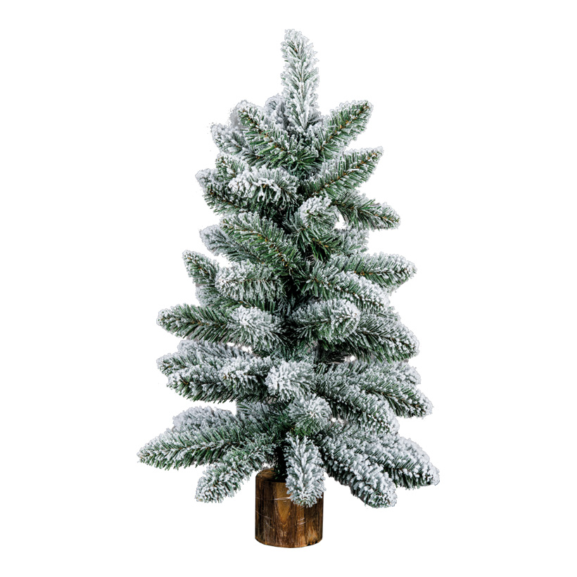Sapin, 60cm avec pied en bois, 76 Tips