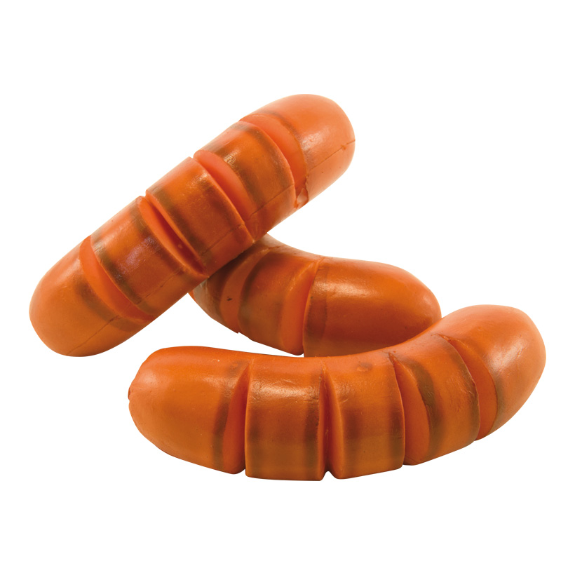 Sausages, 13x4cm 3 pcs./bag, out of foam