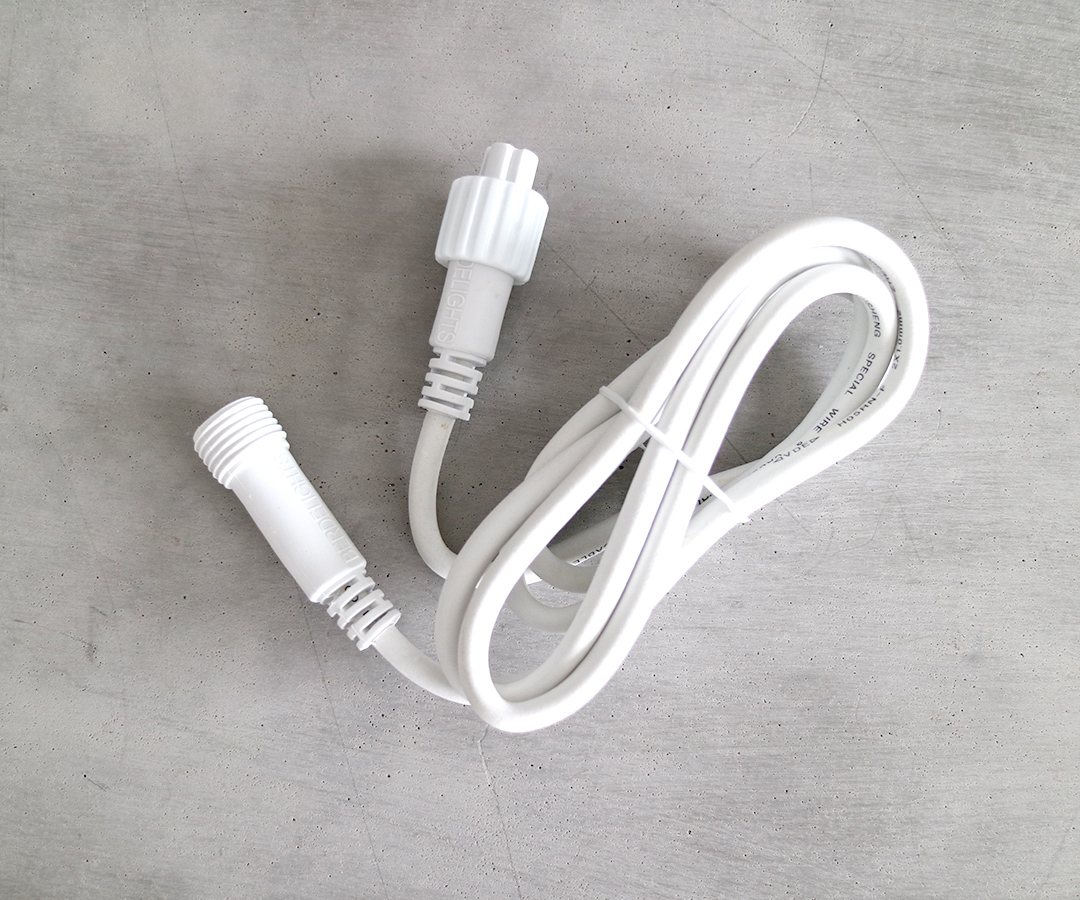 # LED extension cable, 150cm extension cable made of rubber for fairy lights, IP44, for indoor & outdoor use, without plug
