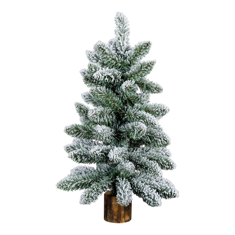 Edeltanne, 75cm mit Holzfuß, 121 Tips