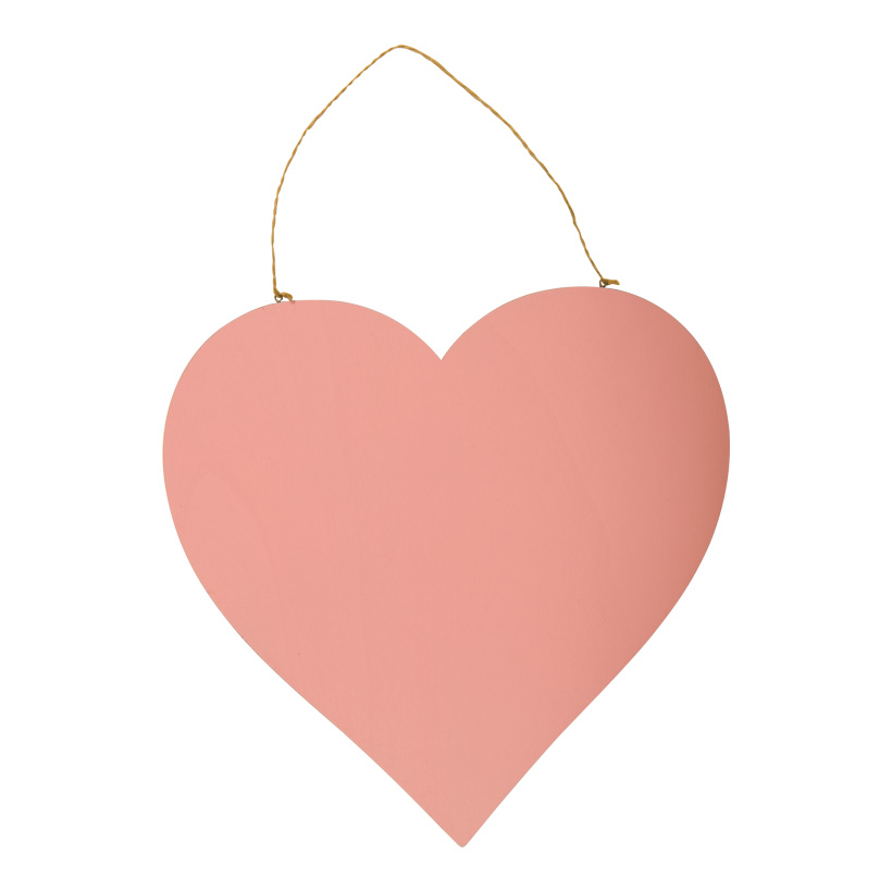 Coeur avec cintre, 30cm Dicke: 5mm, en bois, plat, double face