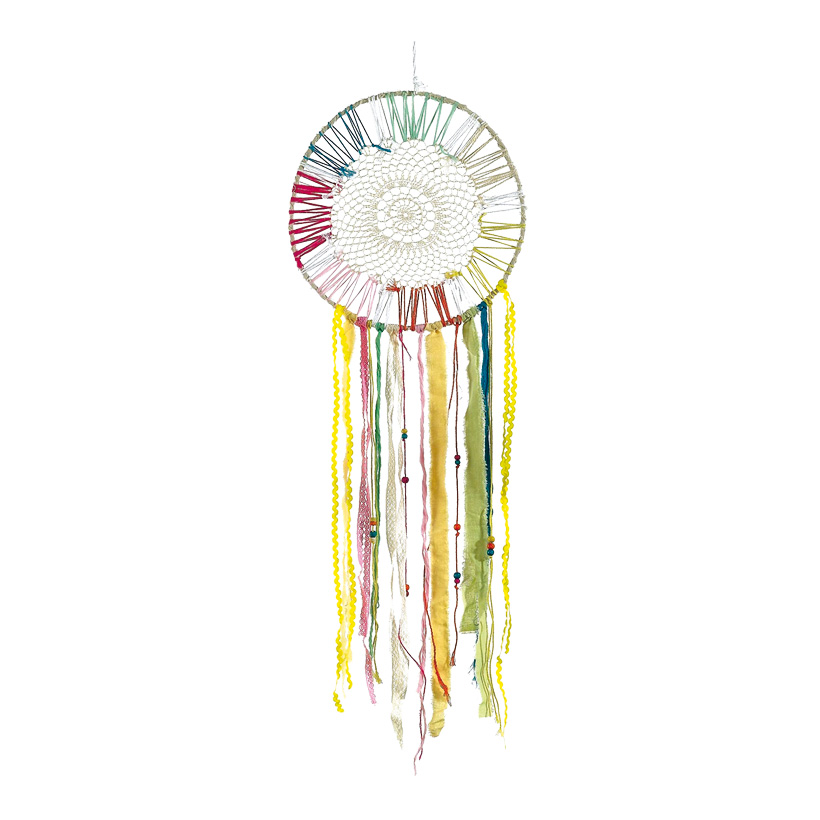 # Dreamcatcher Ø 35 cm feathers/pearls