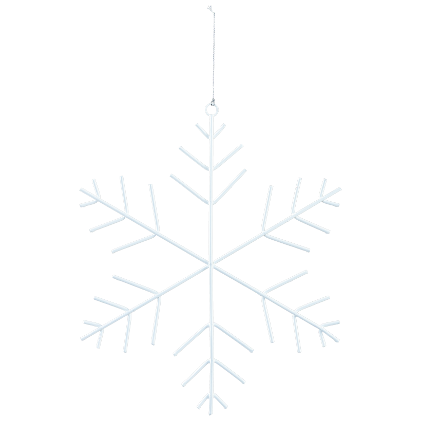Snowflake, Ø 30cm out of metal, with hanger