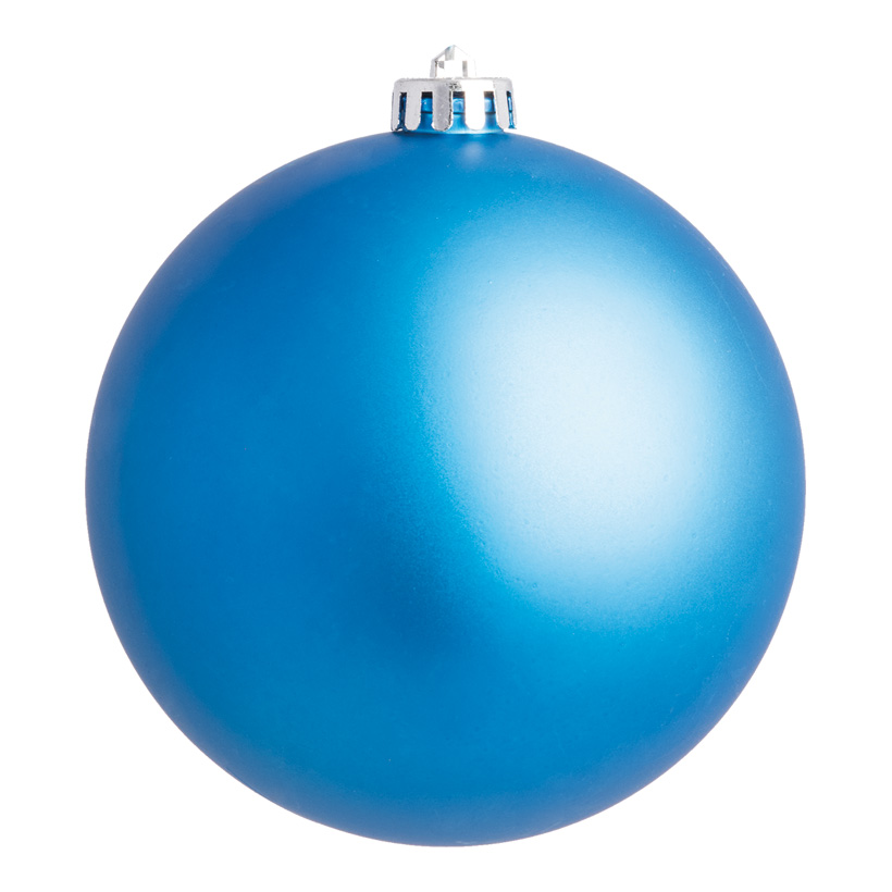 Weihnachtskugeln, blau matt, Ø 8cm 6 St./Blister