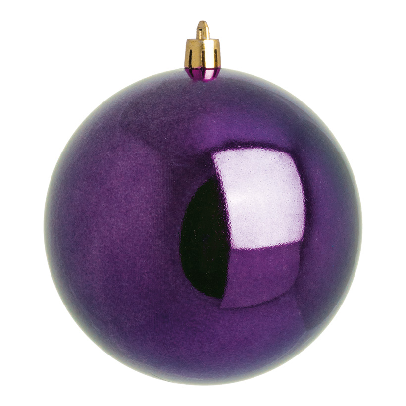 Weihnachtskugeln, violett glänzend, Ø 6cm 12 St./Blister