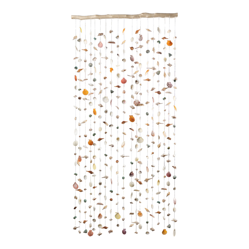 Vorhang, 90x180cm mit echten Muscheln