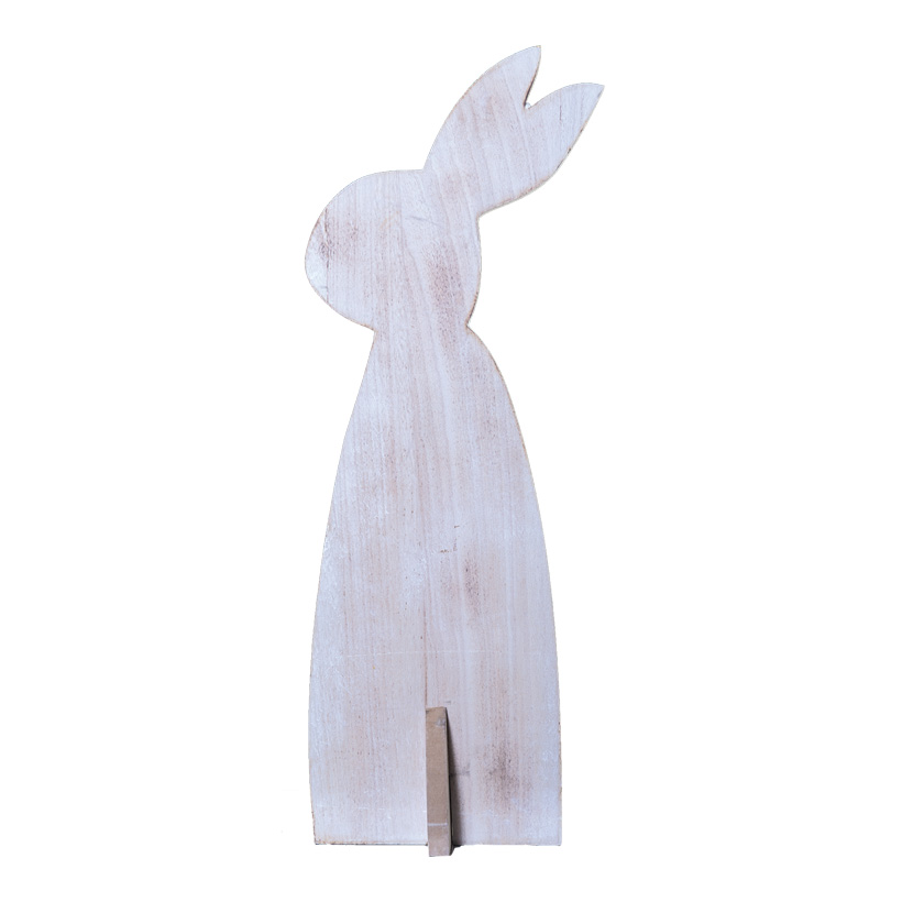 Rabbit, 80x30cm standing, 2-parted, with base plate, made of wood