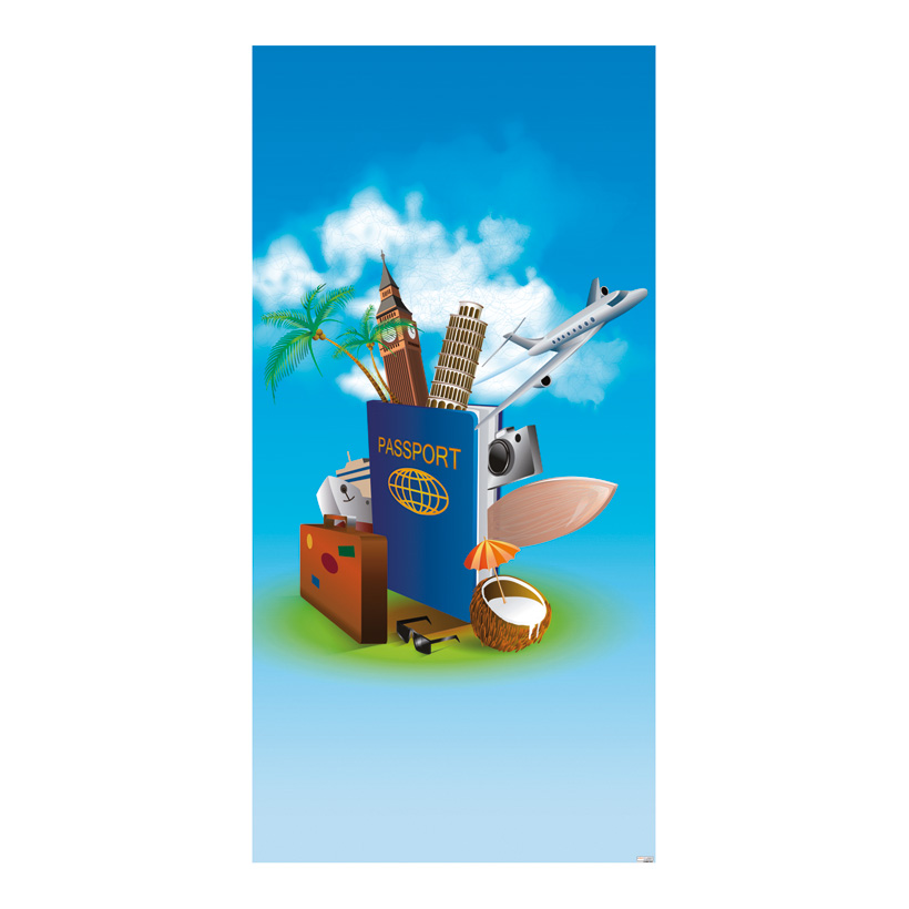 # Motivdruck "Passport", 180x90cm Stoff