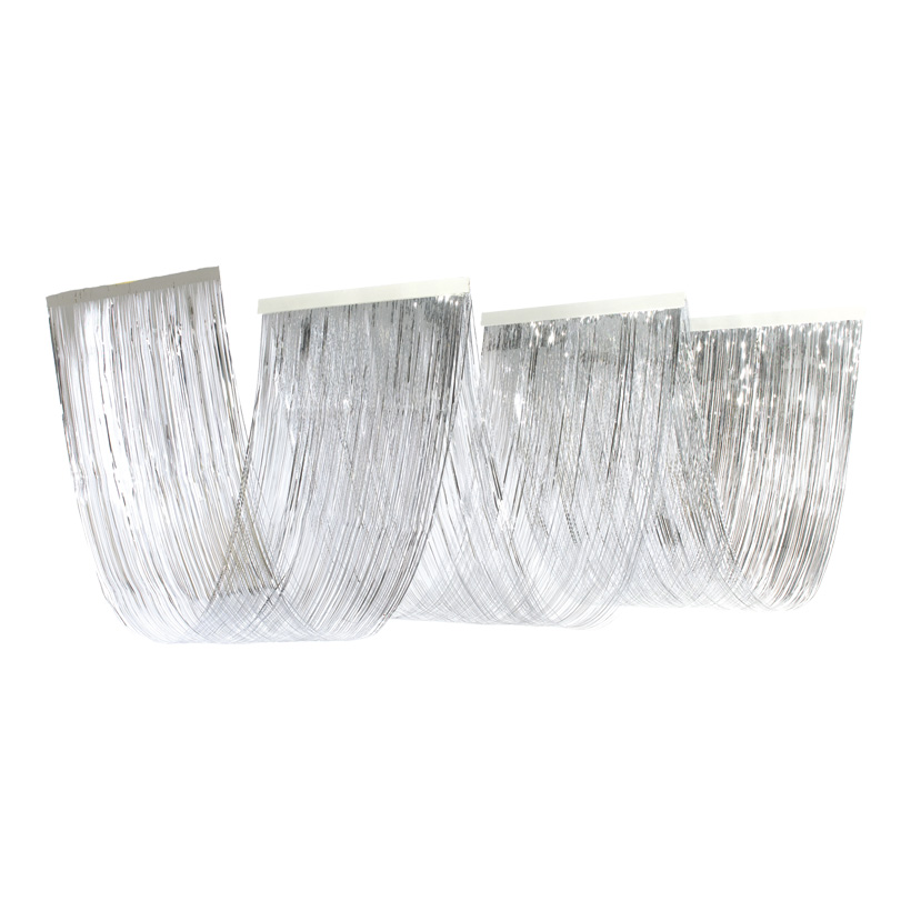Wave curtain, 50x450cm, 3-fold, metal foil