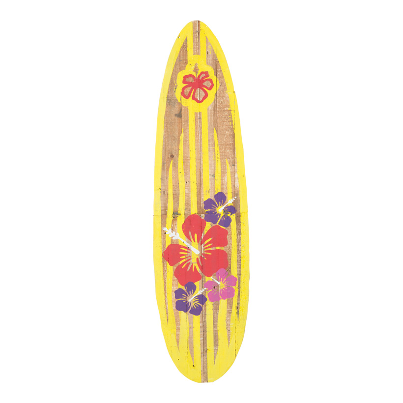 Surfbrett, 115x30cm, Holz, mit Ständer