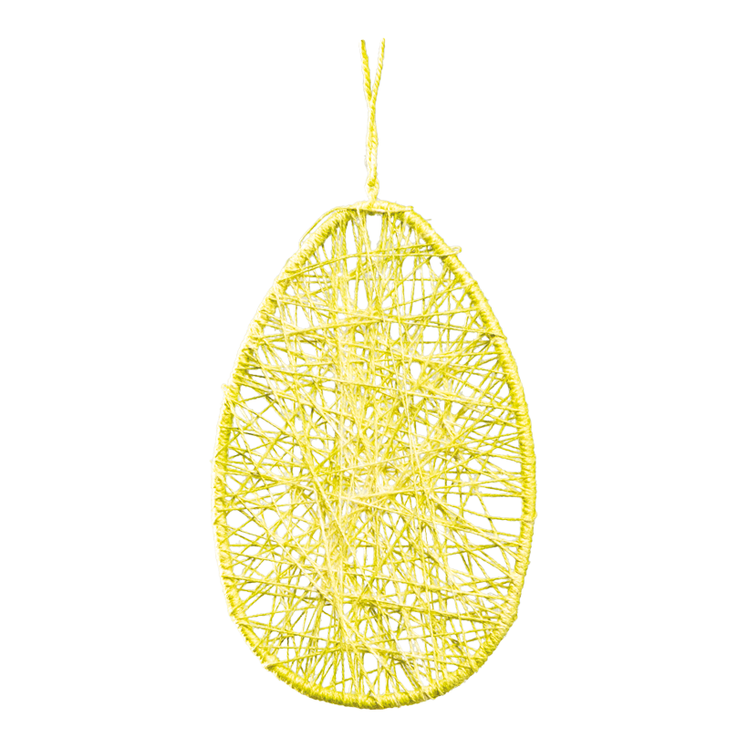 Ei, 30x20cm aus Jute/Draht, mit Hänger