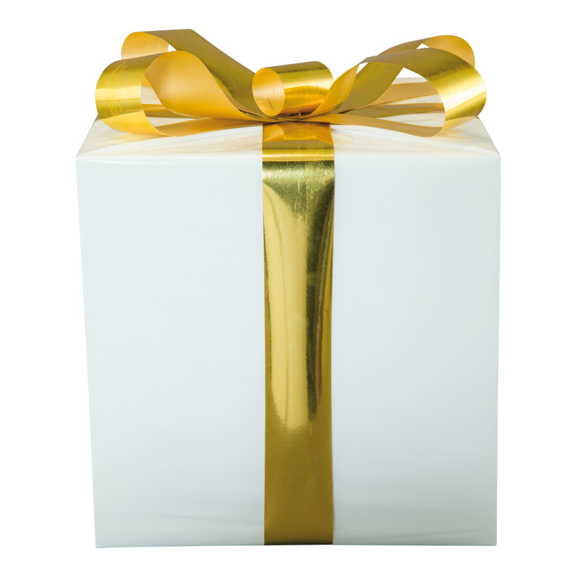 Geschenkpaket, 30x30cm aus Styropor, mit Folienschleife