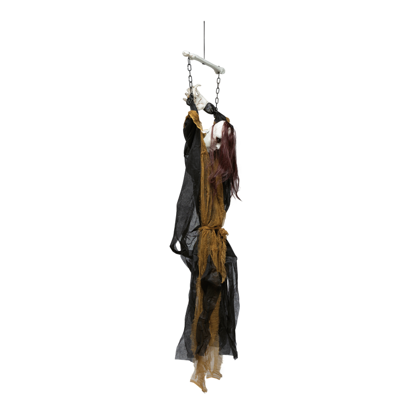 Scary figure, 180x40cm out of plastic/fabric, eyes flashing red, vibrating & sound effects
