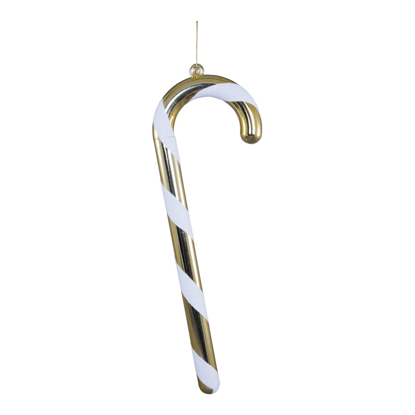 Candy stick, 60cm out of plastic, glitter, with hanger