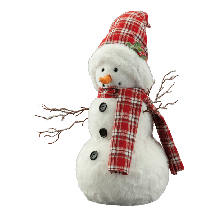 Schneemann, 44x34x20cm aus Styropor/Stoff